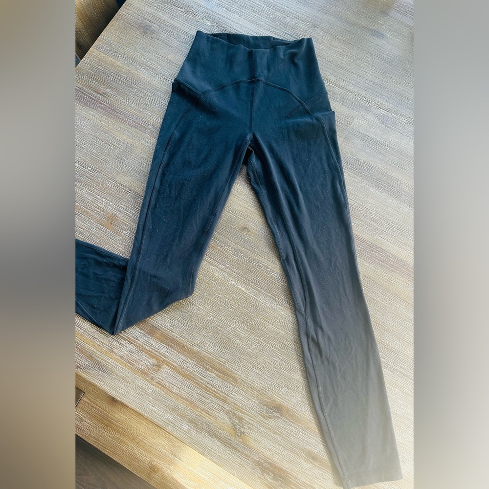 Lululemon align leggings. Women size 4, black. 25 inches length.
